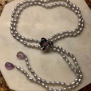 Michael Aram Orchid Lariat Necklace